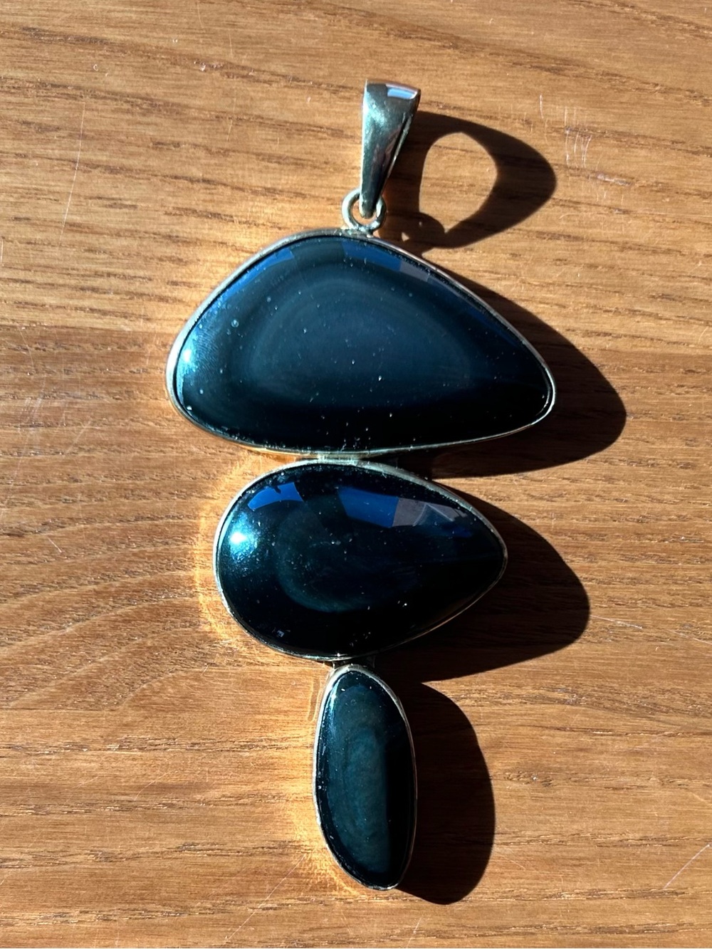 Black Agate Statement Pendant
